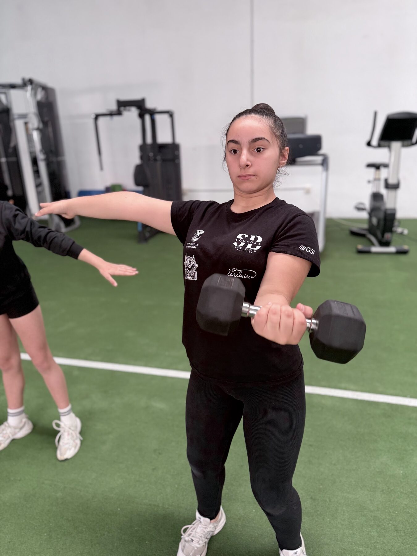 Traballo de forza nun adestramento